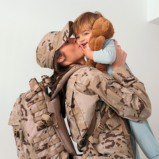 Photo of the Mother Daughter in uniform