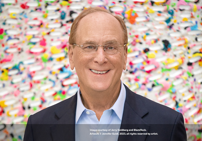 Image courtesy of Jerry Goldberg and BlackRock. Artwork copyright Guidi, 2023, all rights reserved by artist.